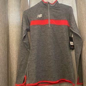 New balance half zipper jacket